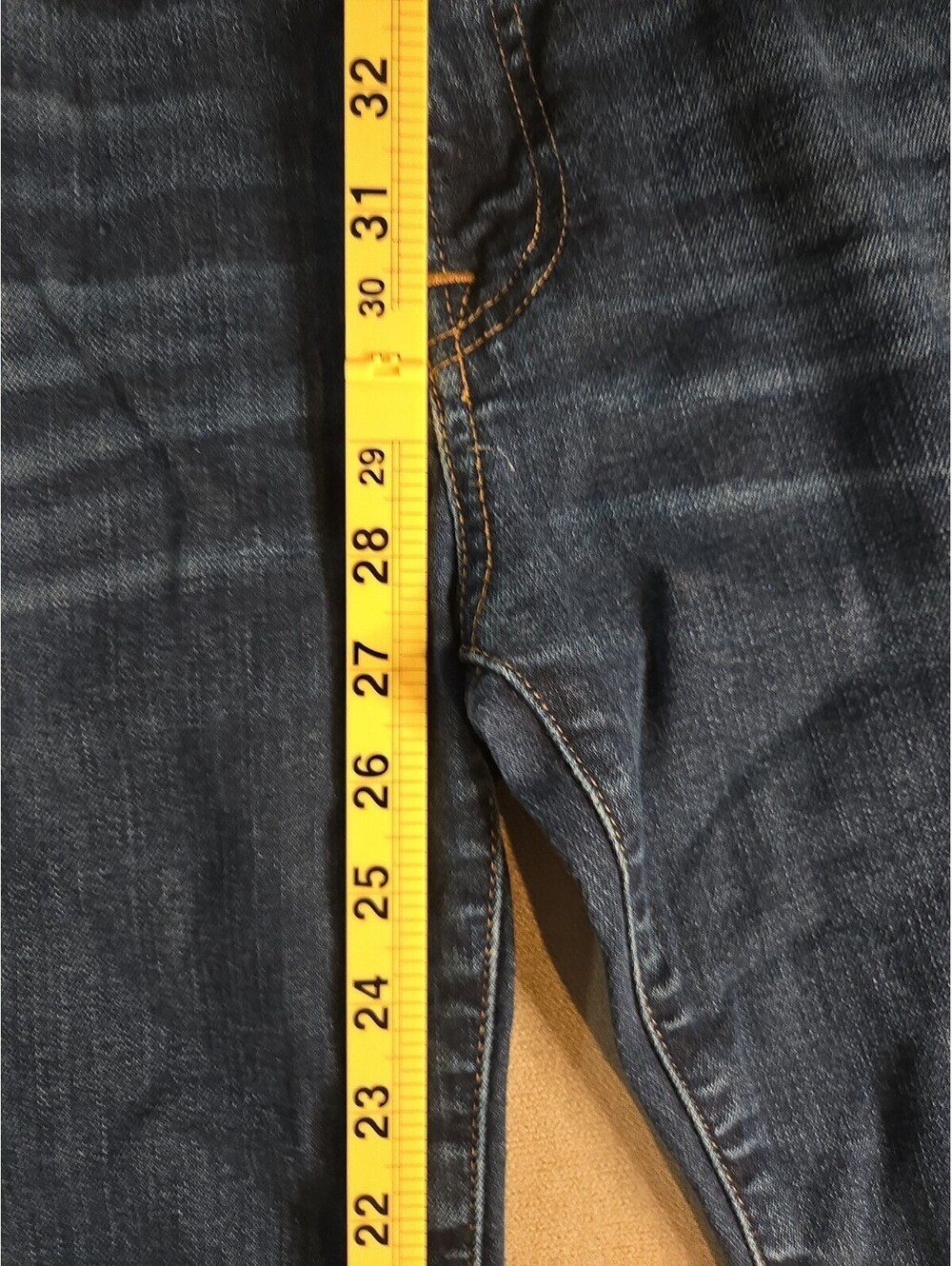 7 For All Mankind Womens 28 Dark Wash Bootcut Low Rise Classic Denim Blue Jeans - Picture 2 of 6